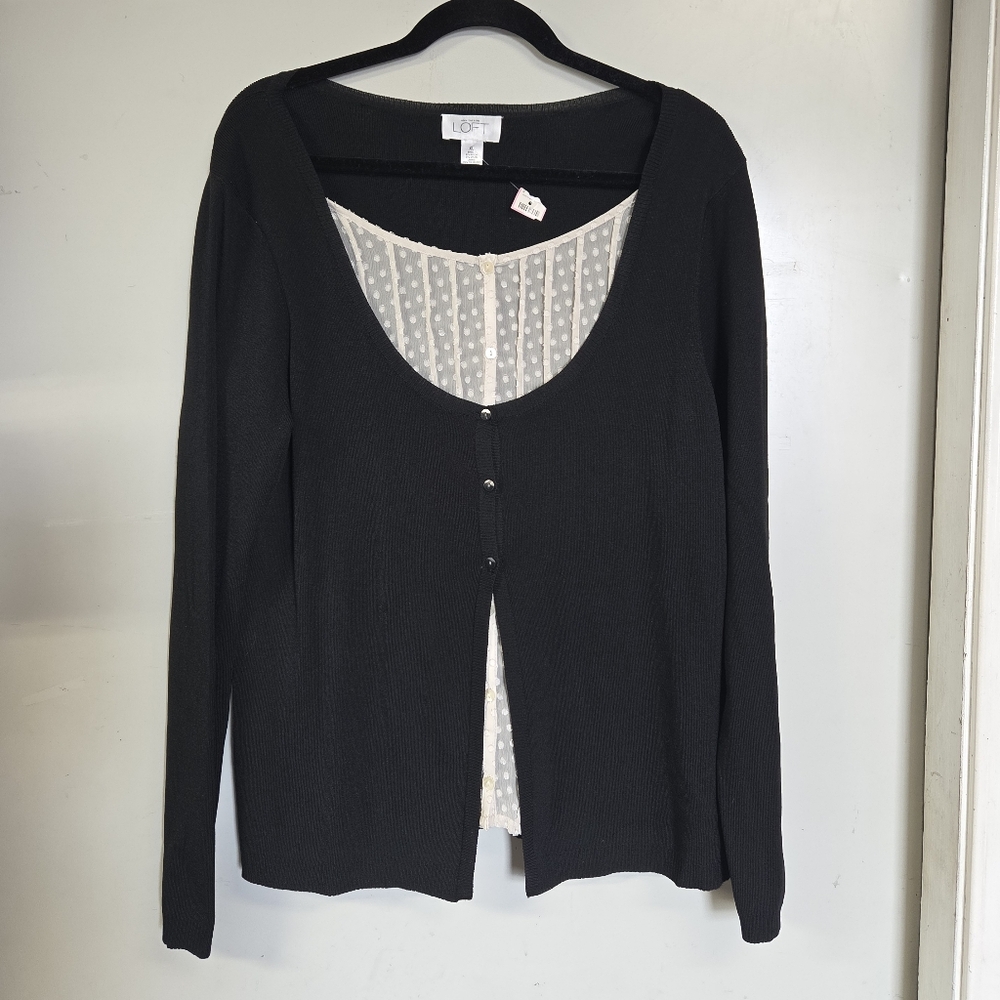 LOFT Black Cardigan